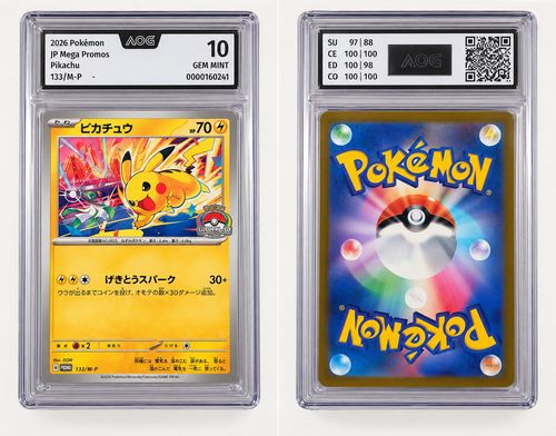 Pokémon Pikachu 133/M-P World Championships 2026 Japan Promo AOG 10 GEM MINT